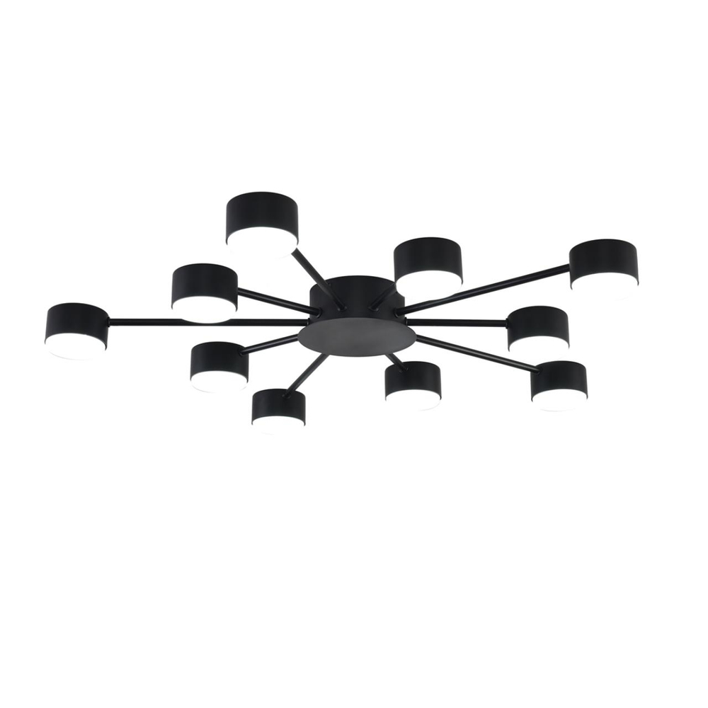 8344/10C COMFI LN26 251 черный, металл Люстра GX53 LED 10*7W 220V TORINA