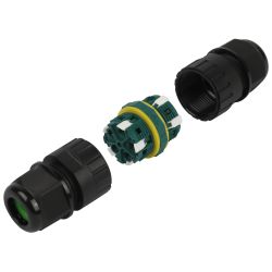 Коннектор ЭРА NO-224-674 кабельный прямой 5-Pin 0.5-2.5 мм2 безвинтовой IP68