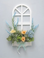 Панно на стену для интерьера "Окно с цветами"