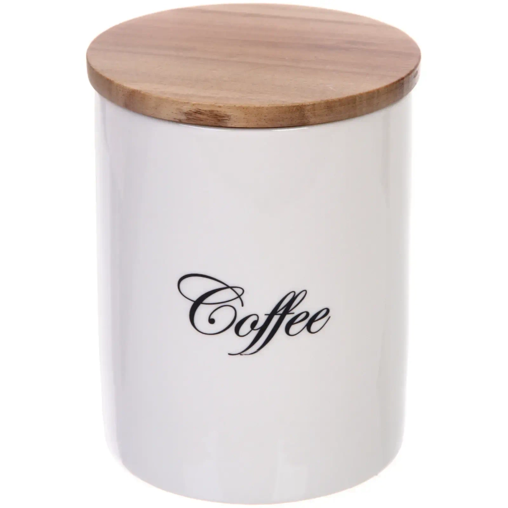 Банка для хранения керамическая «White magic» 650мл 10*13см для кофе