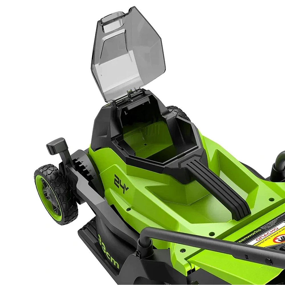 Газонокосилка аккумуляторная Greenworks GD24LM331 24В (1 x 4 Ач, ЗУ) нож 33 см, 2520607UB