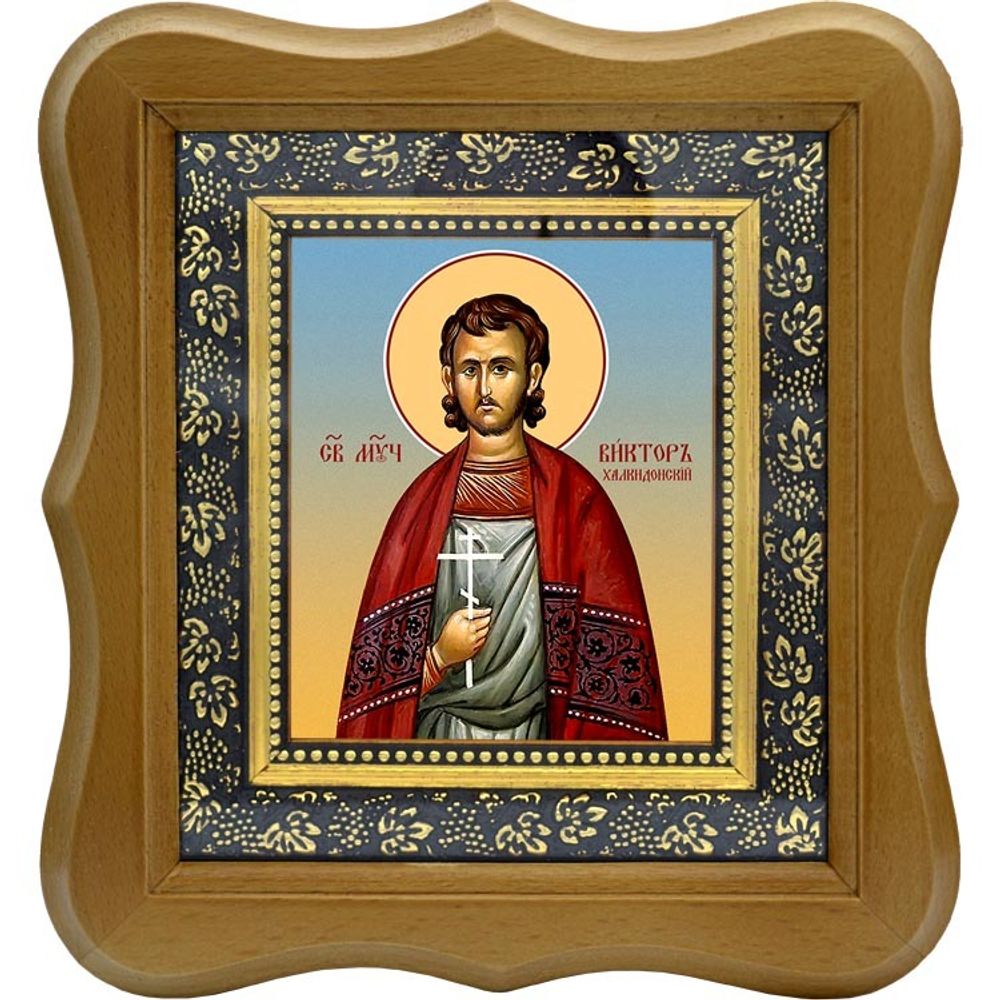 Виктор Халкидонский мученик. Икона на холсте.