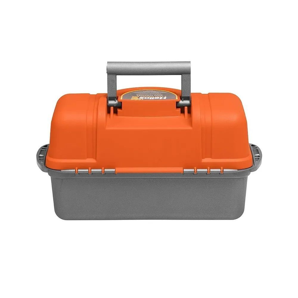 Ящик рыболовный для хранения снастей трехполочный оранжевый
