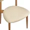 Стул Mod, бежевое букле, ножки цвета орех