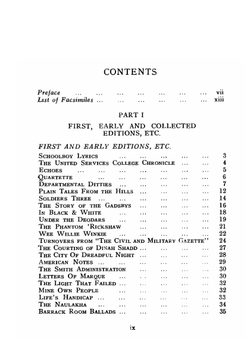 A bibliography of the works of Rudyard Kipling. (1881-1921) | E W. Martindell