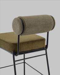 Полубарный стул Roller зелёный