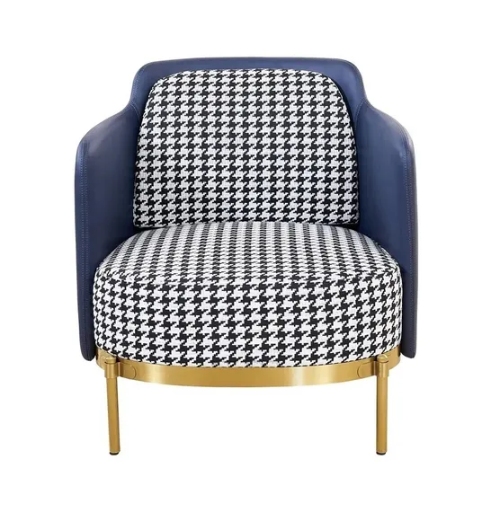 Кресло Pied de Poule, черно-белая гусиная лапка