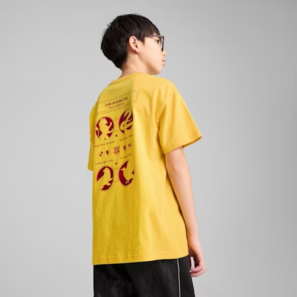 PUMA X HARRY POTTER ФУТБОЛКА СВОБОДНОГО КРОЯ, ЖЕЛТЫЙ