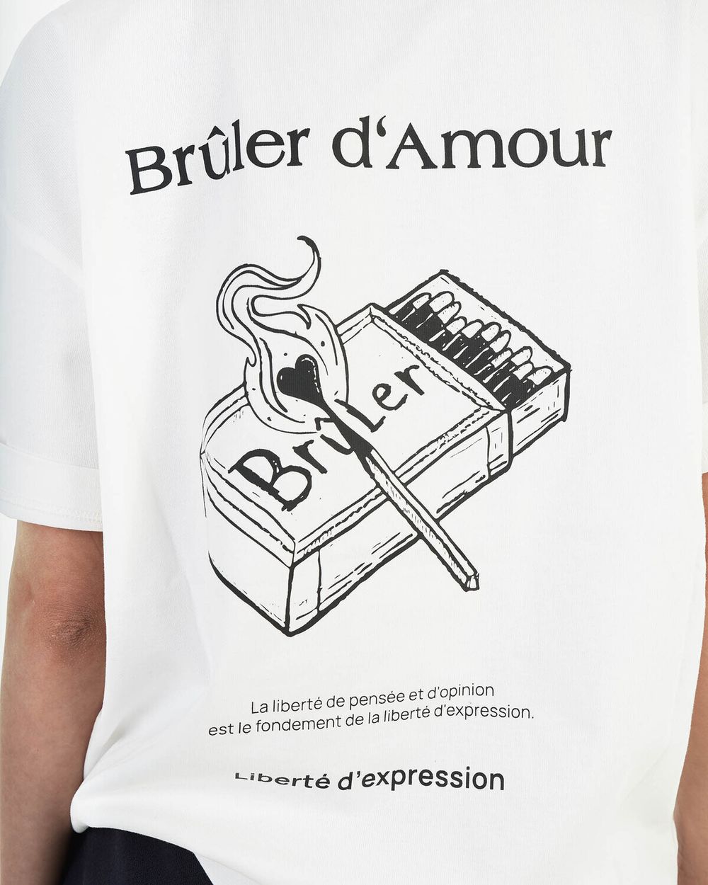 Футболка Bruler d'Amour Matches белая
