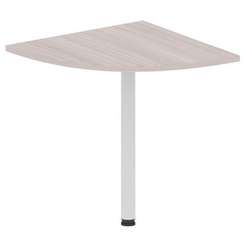 Континент-Про Стол угловой СУ70, Ясень Шимо светлый 700х700х750