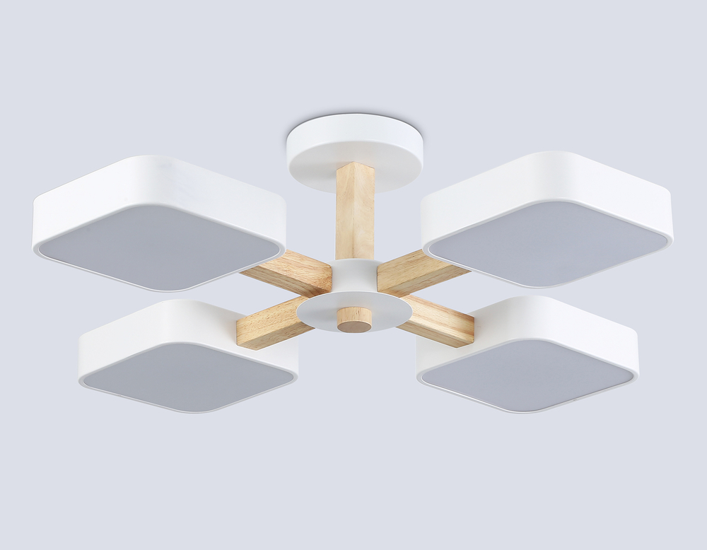 FL4879/4 WH/WD белый/дерево 72W 3000-6000K D610*160 (без ПДУ)