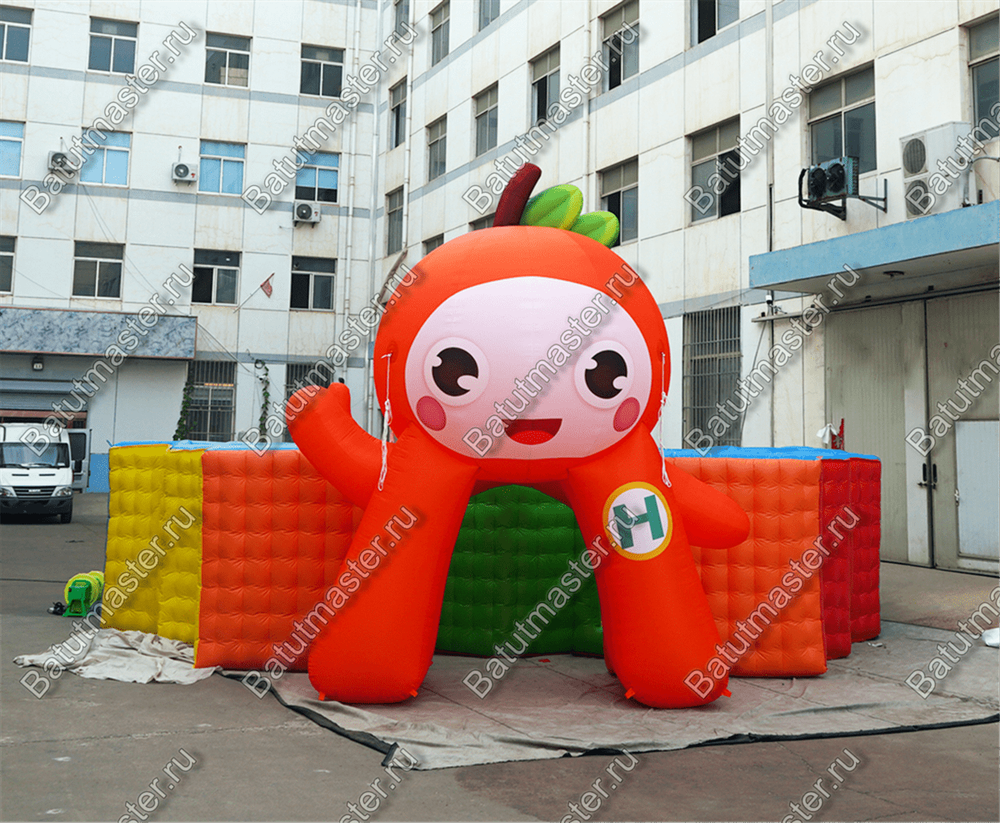 Надувной лабиринт "Ранетка", 8*8*3,6 м