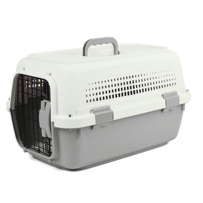 Переноска для животных с металлической дверцей "Карго" S, серая, 500*340*300мм, серия TRAVEL, Triol