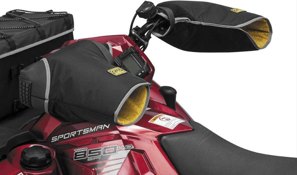 Рукавицы на руль QB черные жесткие