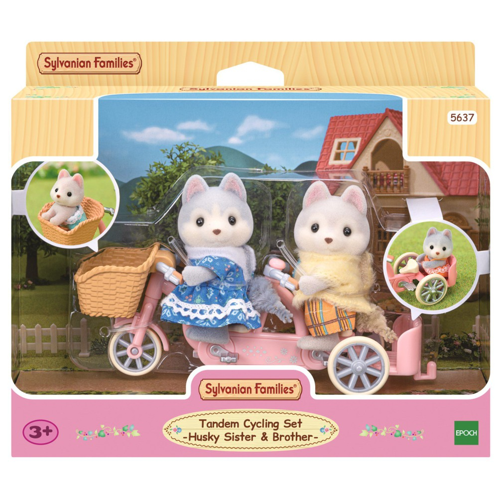 Sylvanian Families - Хаски на велосипеде Набор с фигурками 5637