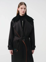 Тренч черный OLA OLA