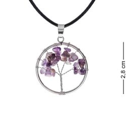 NP-04/4 Кулон с камнями «Аметист»