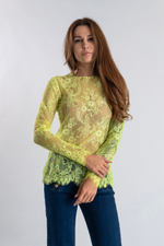 Кружевной лонгслив