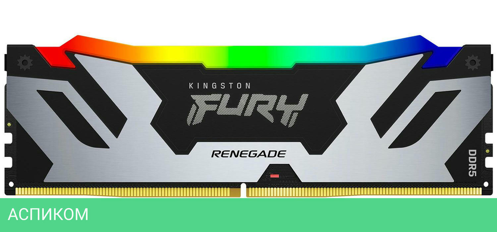 Оперативная память Kingston Fury Renegade Silver/Black 32GB DDR5 RGB XMP (KF564C32RSA-32)