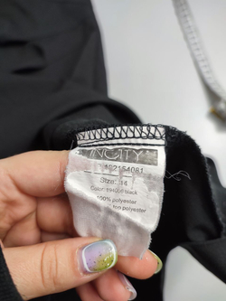 Платье Incity черное с коротким рукавом 44 размер