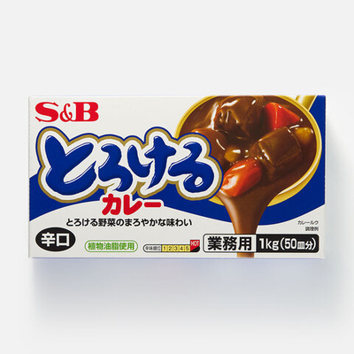 Соус карри S&B острый, брикет, 1 кг