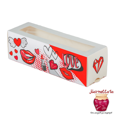 Коробочка для макарун "Стильной тебе", 5,5*18*5,5 см