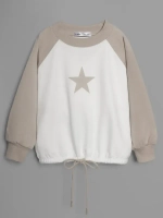 Свитшот для девочки осенний с завязками