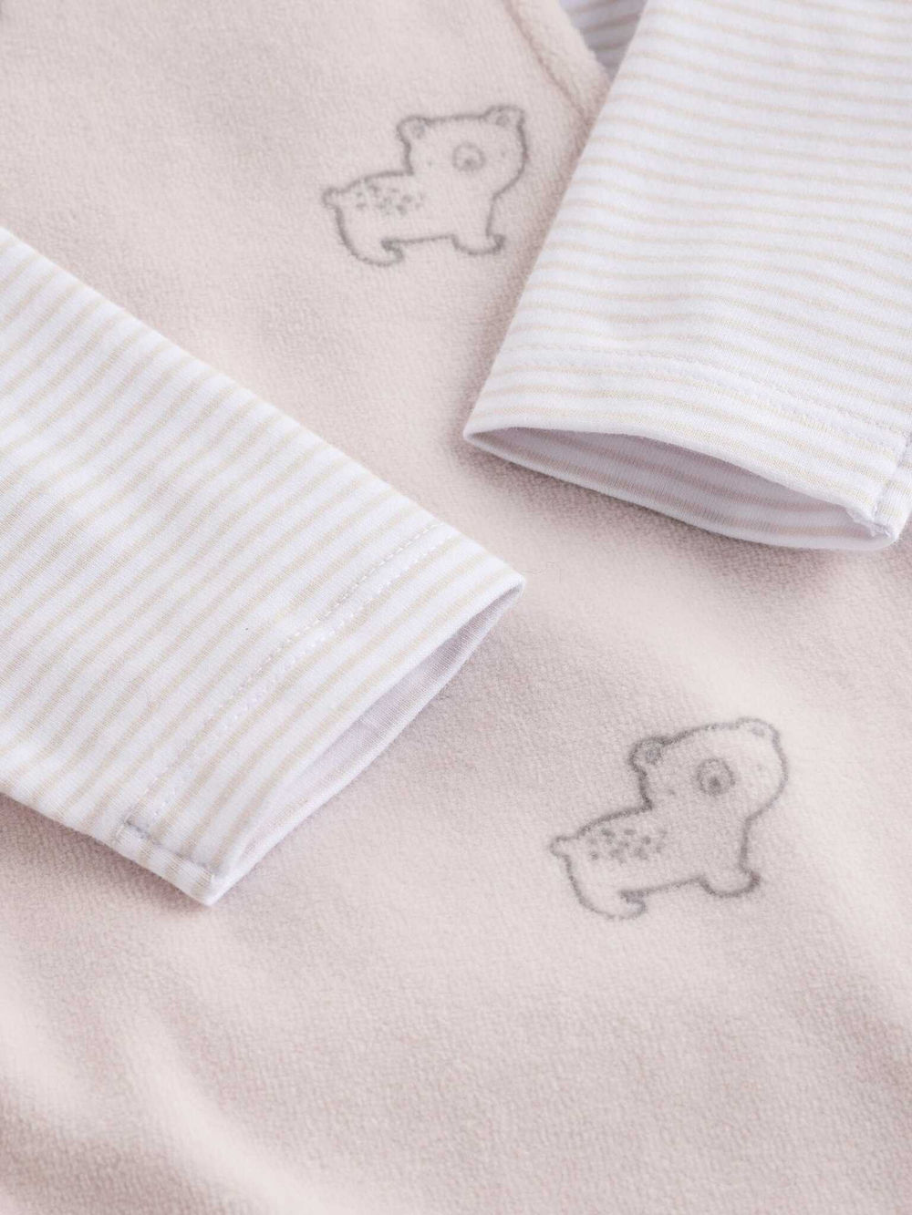 Боди с длинным рукавом и комбинезон в комлекте для малышей Next E59-551, Белый, Молочный