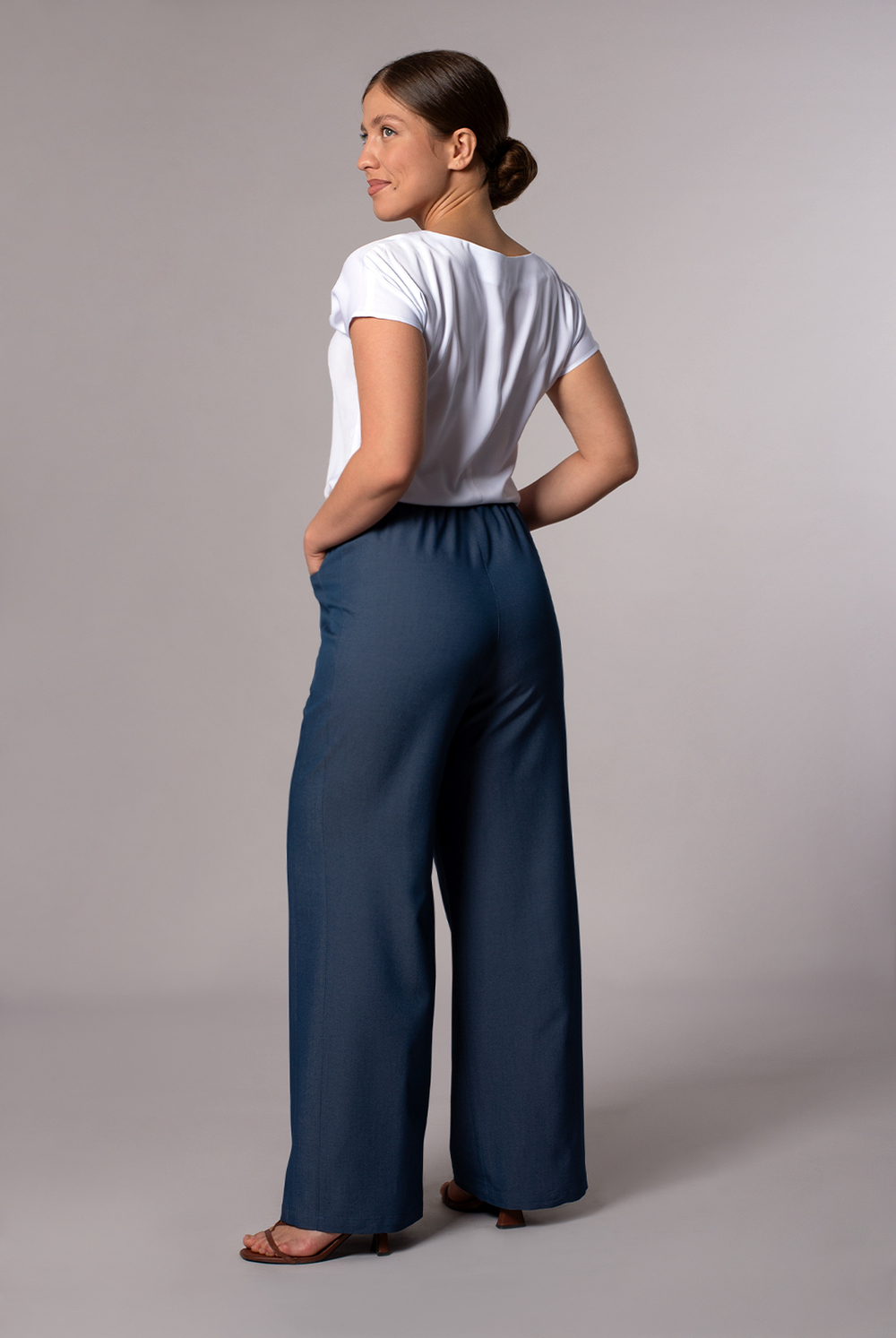 Брюки женские 4268зп, Деним #364Д024268зп