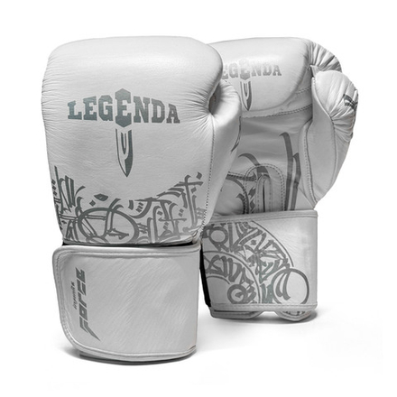 Боксерские перчатки Infinite Force&LEGENDA Calligraphy белый