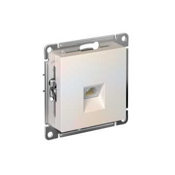 Розетка компьютерная AtlasDesign RJ45 кат.6A механизм жемчуж. SE ATN000486