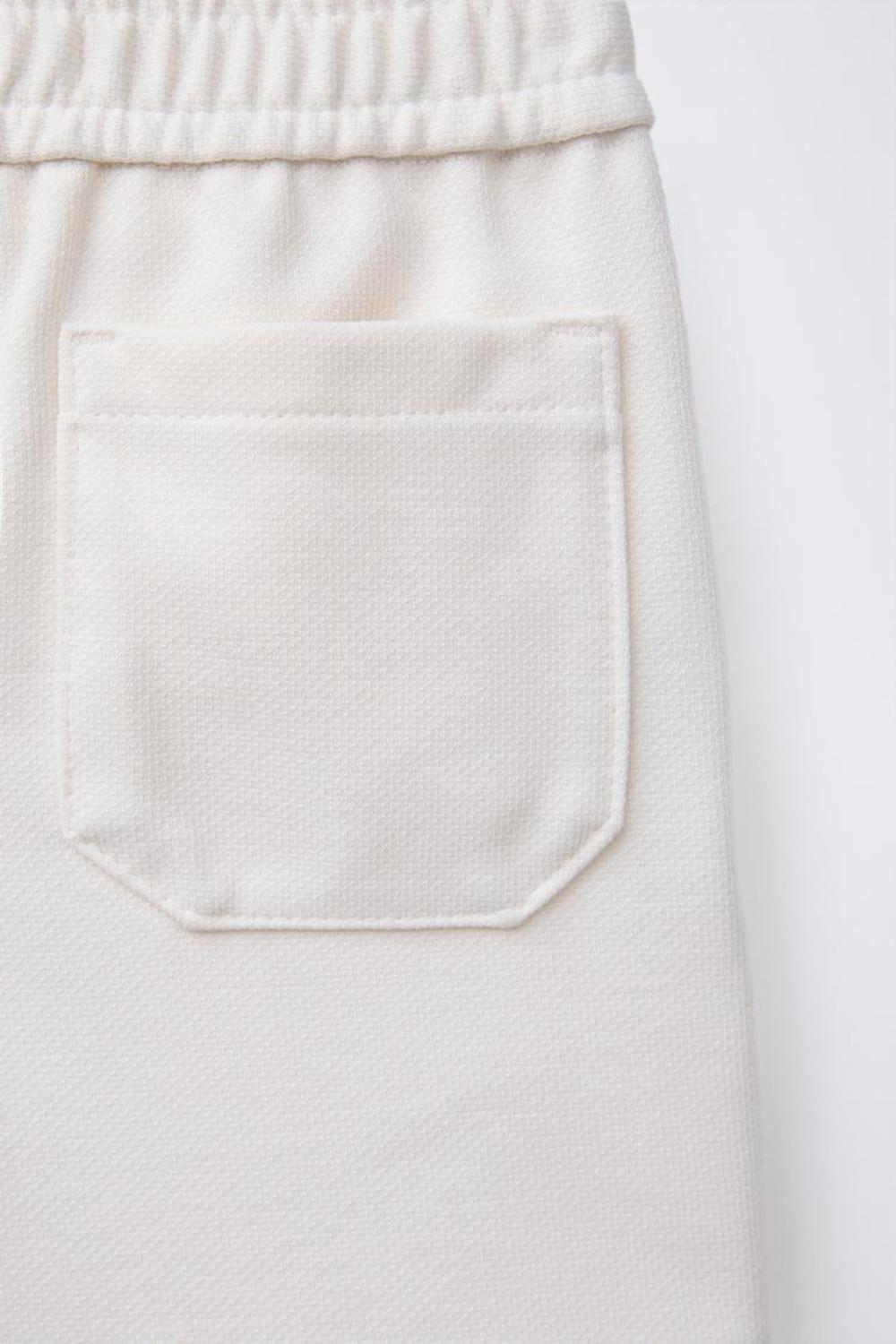 ZARA ШОРТЫ-БЕРМУДЫ COMFORT, ЭКРЮ