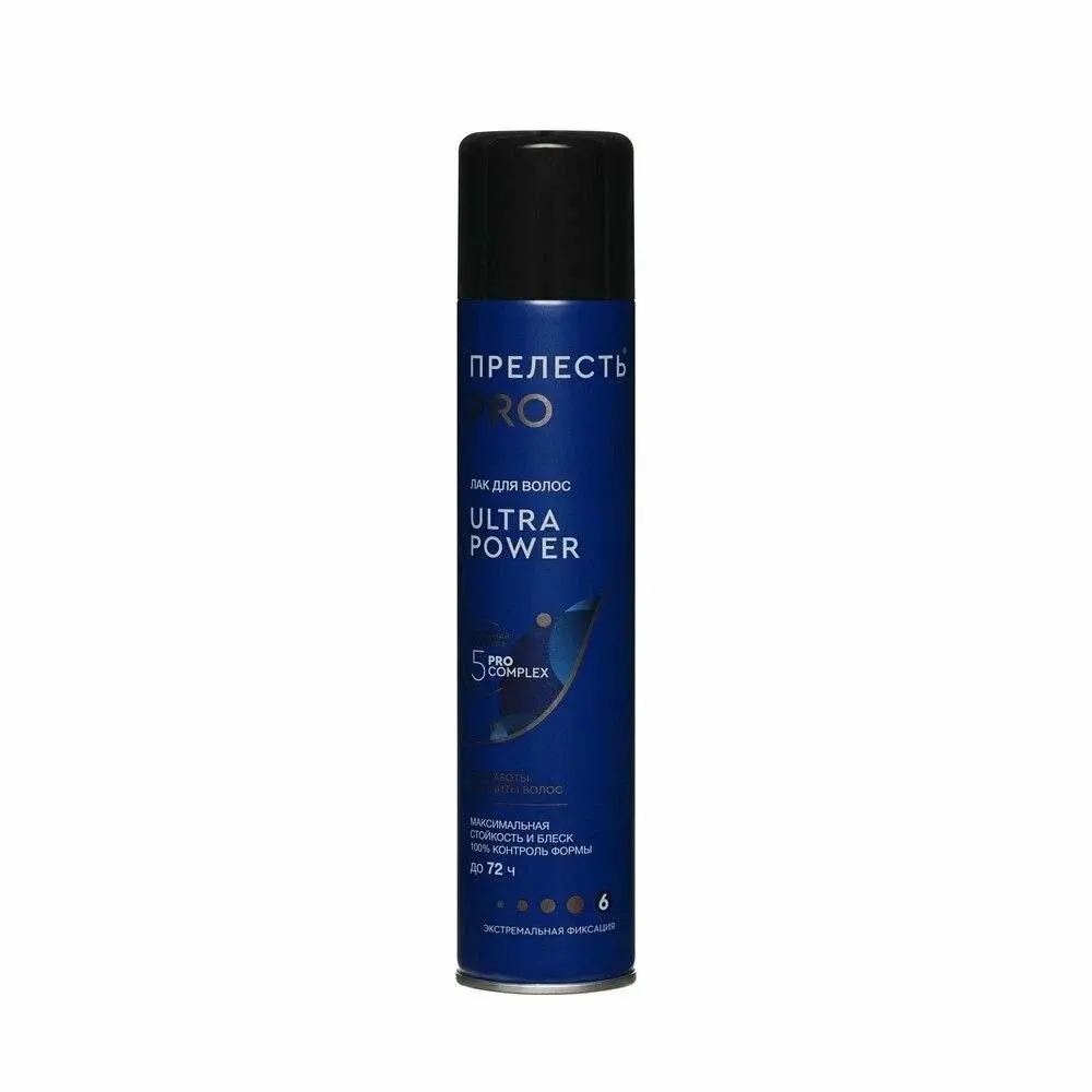 "ПРЕЛЕСТЬ PRO" Лак для волос ULTRA POWER экстремальная фиксация 300мл