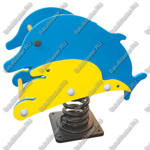 Детская качалка для игровых комнат, площадок "Дельфины"