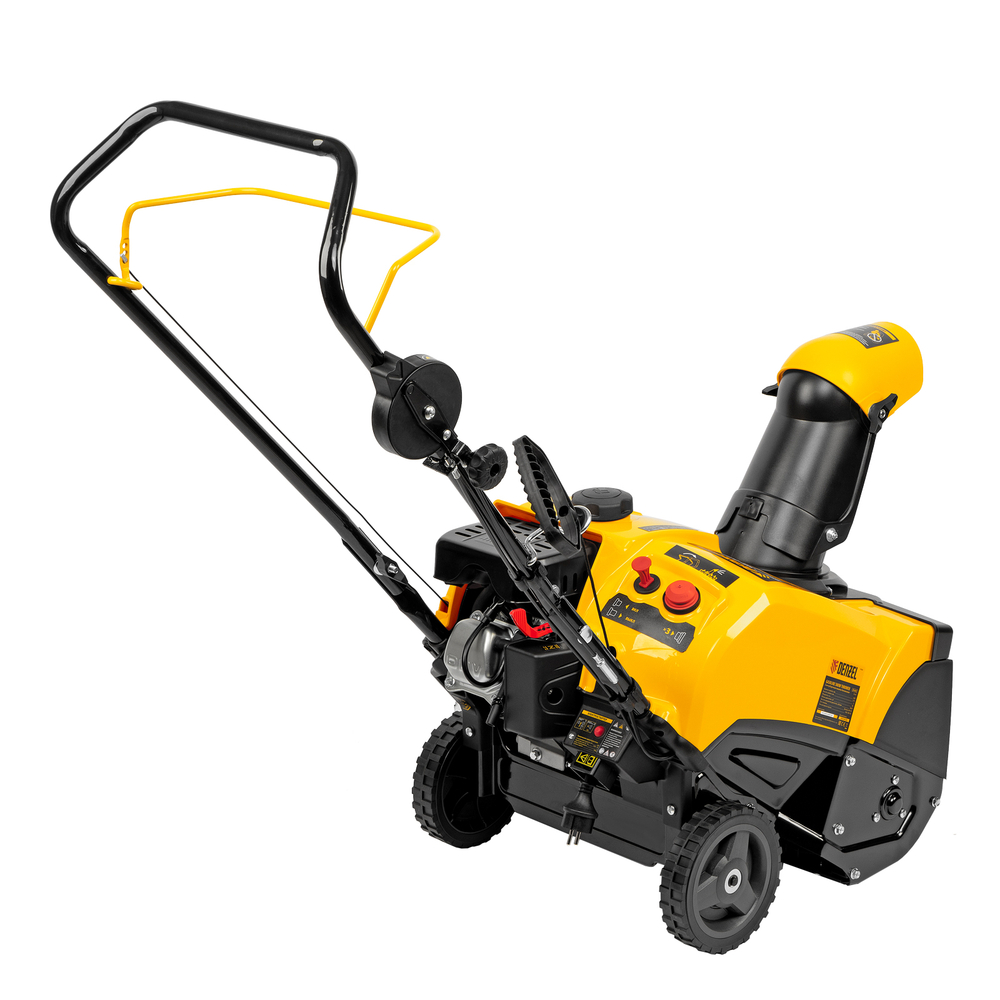 DENZEL SnowCrusher Бензиновая снегоуборочная машина SB 460E 99cc электростартер шнек