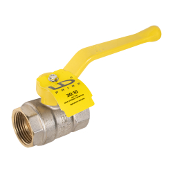 Кран шаровой латунный LD Pride 47.25.В-В.Р GAS Ду 25 Ру 40 вн-вн (рычаг)