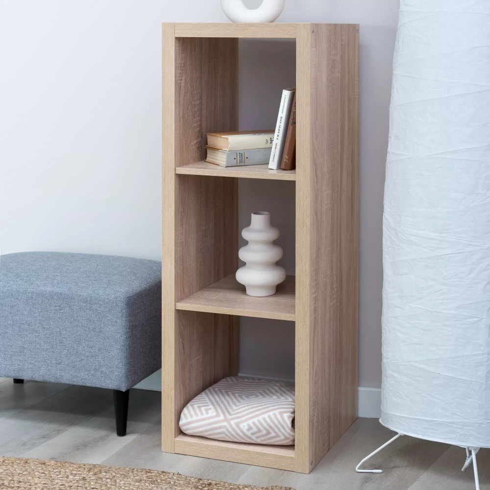 Стеллаж Фора 3, 41*38*112 см, дуб беленый