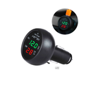 Авто Термометр + вольтметр VST-706 3в1 Green