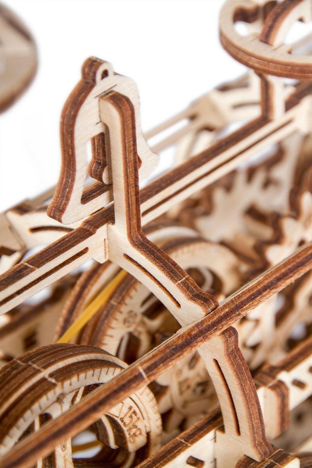 Механическая сборная модель Wood Trick Локомотив R17 с рельсами