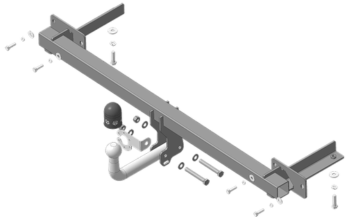 Фаркоп АвтоСтандарт Lada Vesta 2016-2022 гг. (вкл. версию Cross) (оцинк. Шар) арт.L101A