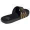 Adidas Adissage Slides 'Black Gold Metallic'