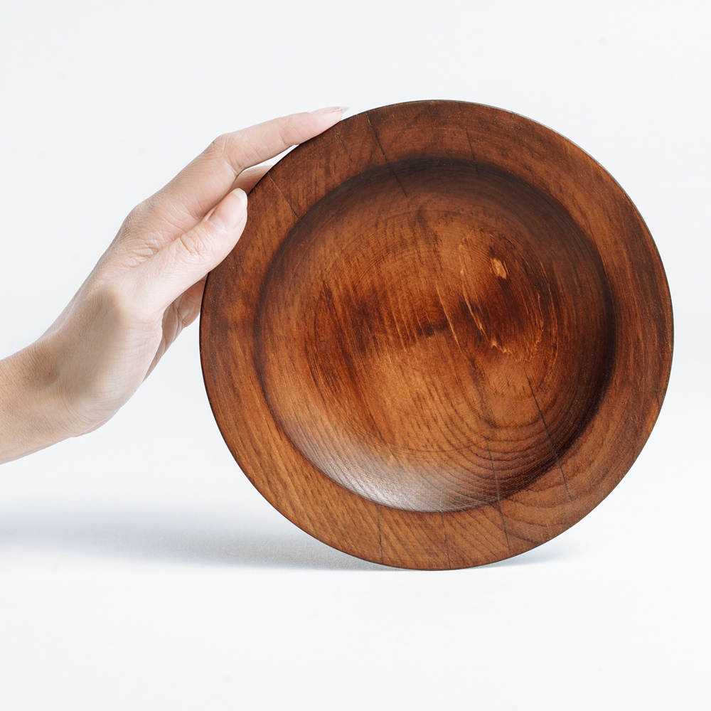 Деревянная тарелка-блюдце Art of Siberia из сибирского кедра 19 см. T79