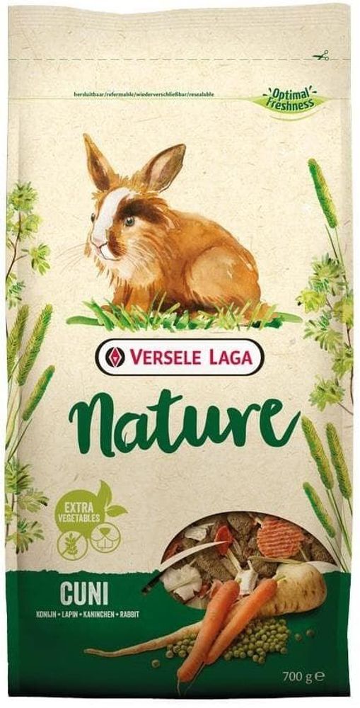 Корм VERSELE-LAGA Nature Cuni для кроликов, пакет 700 г Корм VERSELE-LAGA Nature Cuni для кроликов, пакет 700 г