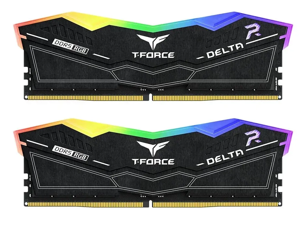 Оперативная память 64GB Kit (2x32GB) 6000MHz DDR5 Team Group DELTA RGB CL38 UD-D5 CL38-46-46-84 1.35V FF3D564G6000HC38JDC01 Black