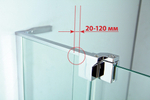 Душевой уголок Cezares SLIDER-A-2-90/100-C-Cr