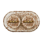 Выключатель 1кл., перекрестный, керамика, цвет мрамор B1-203-09