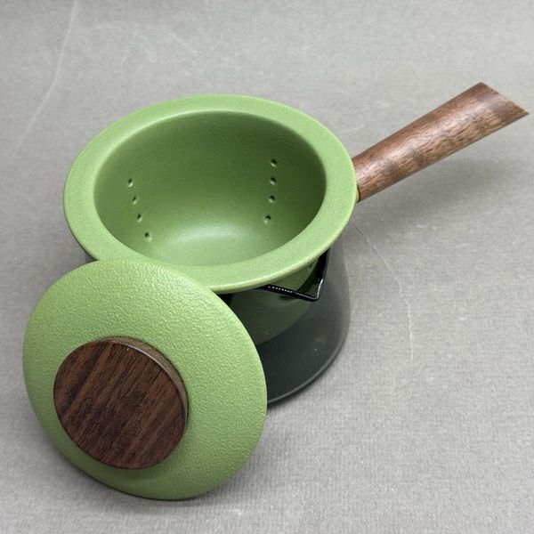 Чайник стекло и керамика, с боковой ручкой, 200мл