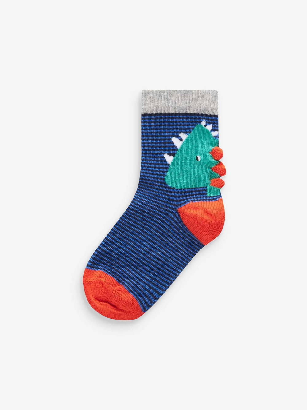 Носки хлопковые для мальчика Next 688-483, 10 шт., Серый, Синий, Зеленый