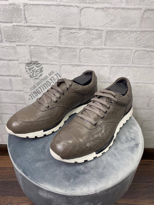 Кроссовки Stefano Ricci из кожи крокодила