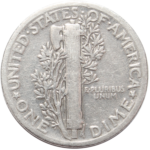 1 дайм (10 центов) 1941. США VG (Меркурий) Серебро